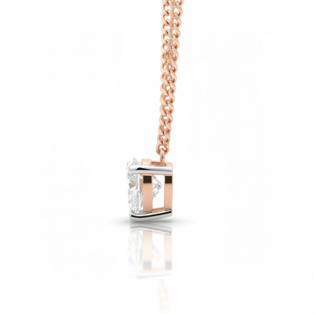 Amera Dewlight Pendant – 18K Rose Gold Rhodium Plated