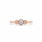 18K Rose Gold Rhodium-Plated Floral Knot Lab-Grown Diamond Ring