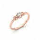 18K Rose Gold Rhodium-Plated Floral Knot Lab-Grown Diamond Ring
