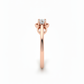18K Rose Gold Rhodium-Plated Floral Knot Lab-Grown Diamond Ring