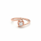 Orbit Solace 18k Rose Gold Rhodium Plated Lab-Grown Diamond Ring