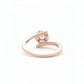 Orbit Solace 18k Rose Gold Rhodium Plated Lab-Grown Diamond Ring