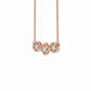 Couture Geometry Pendant – Circle & Square Trio in 18K Rose Gold Rhodium Plating