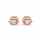 18k Rose Gold Rhodium Plated Glow Prism Lab Grown Diamond Studs
