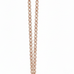 Sleek Round Glow Pendant – Charm in 18K Rose Gold Rhodium Plated Lab Grown Solitaire Diamond