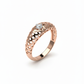 Heritage Mesh Ring - 18K Rose Gold Rhodium Plated