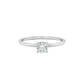Spark Solitaire Ring – 18K White Gold Rhodium Plated