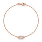 Harmony 18k Rose Gold Lab Diamond Dainty Bracelet