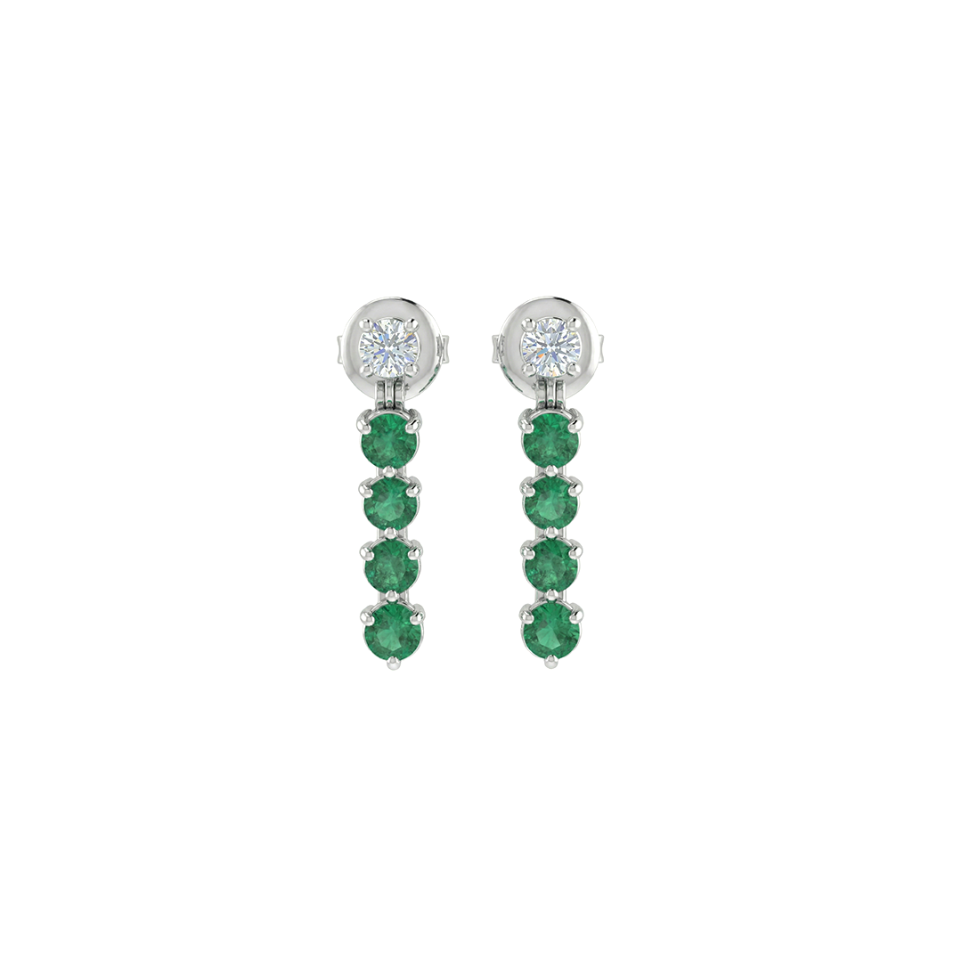 Celeste Dangle Diamond Earrings