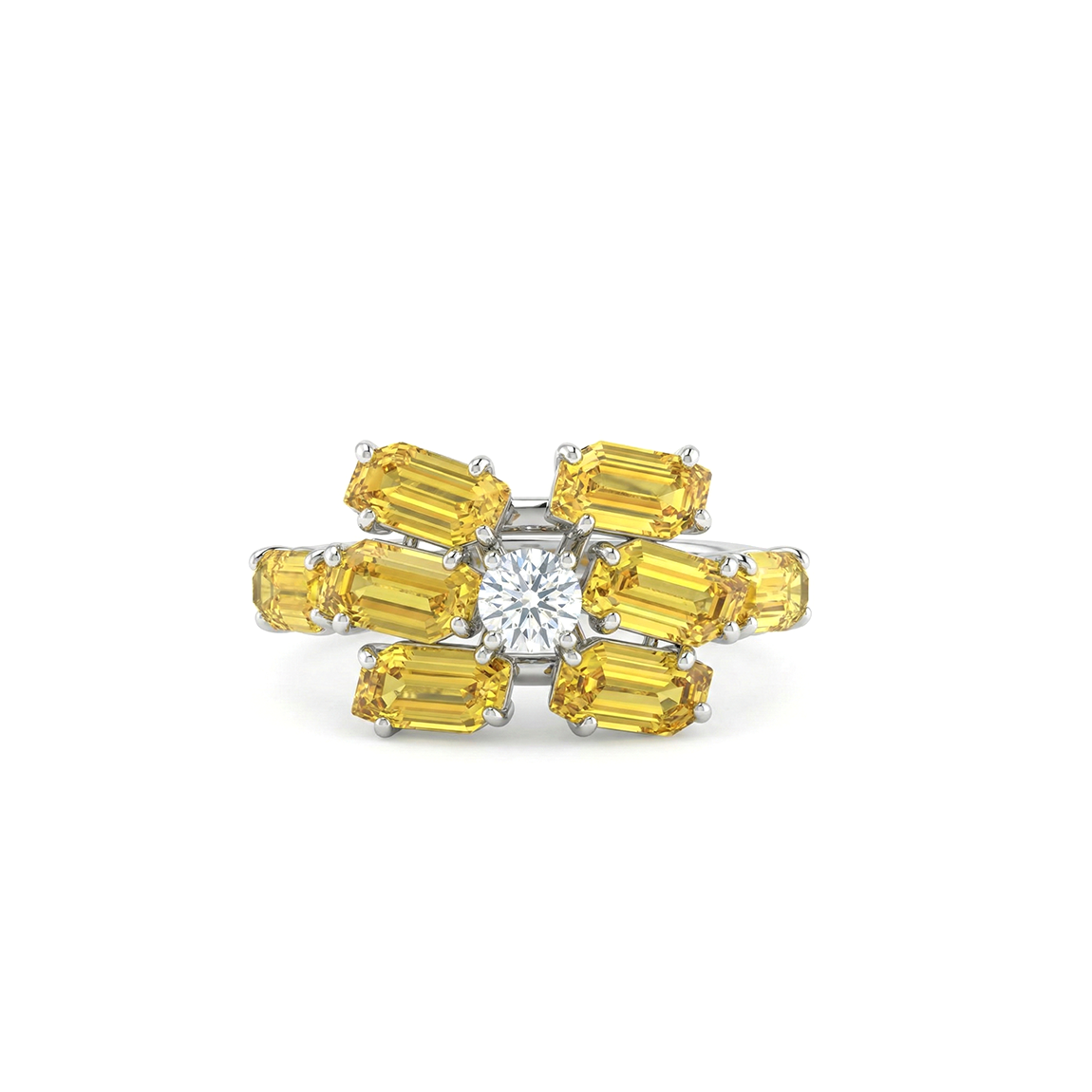 Sunburst Radiance Diamond Ring