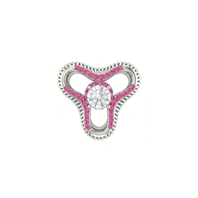 Pink Trio Diamond Ring