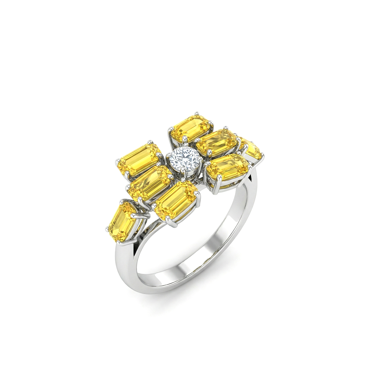 Sunburst Radiance Diamond Ring
