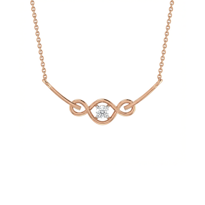 Luna Knot Pendant Diamond Pendant with Chain