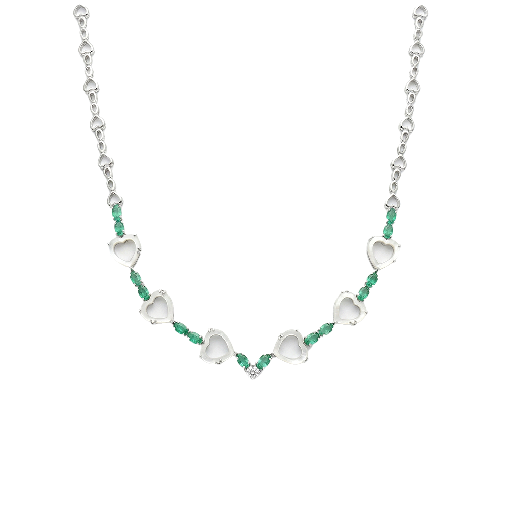 Verdant Heart Diamond Necklace