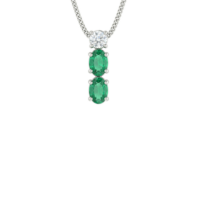 Novelle Amber Diamond Pendant with Chain