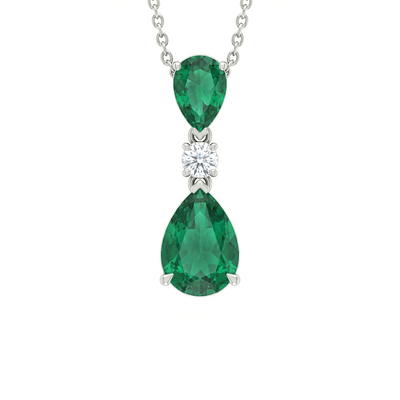 Valoria Amber Diamond Pendant Set