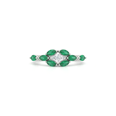 Lyona Petal Crest Diamond Ring