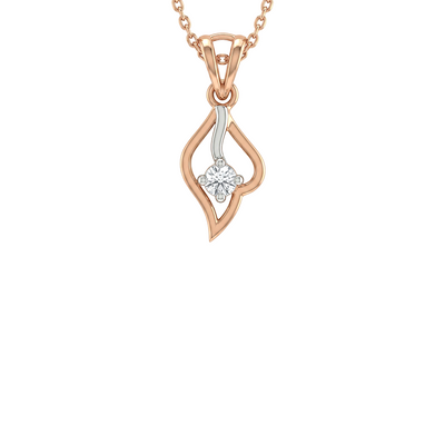 Flameheart Diamond Pendant with Chain