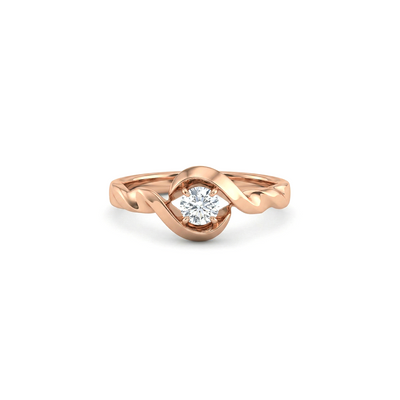 Twisted Swirl Diamond Ring