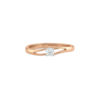 Satin Curve Diamond Ring