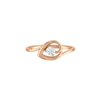 Petal Teardrop Lab Diamond Ring