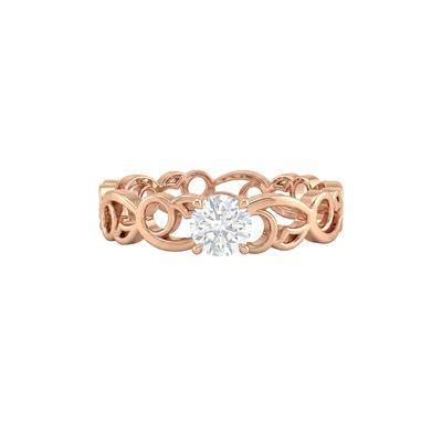 Filigree Vine Diamond Ring