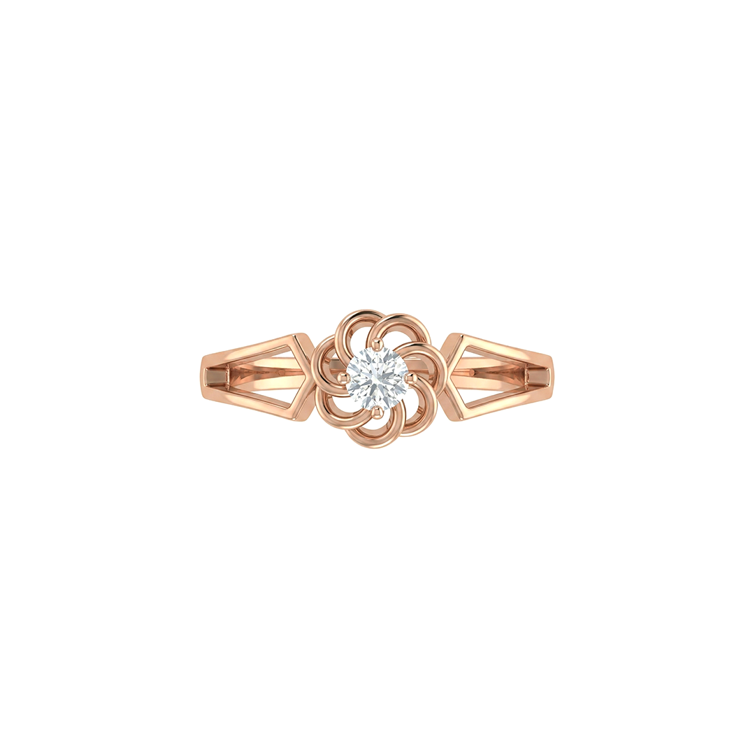 Bloom Rose Diamond Ring