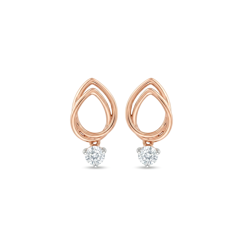 Silk Loops Diamond Earrings