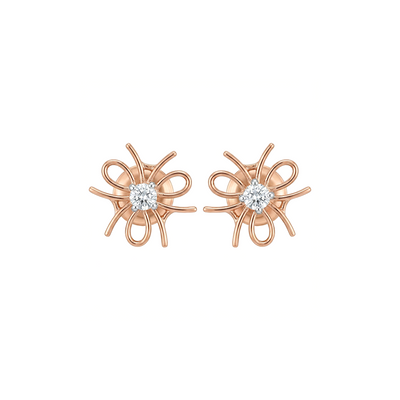 Sparklers Twist Diamond Earrings