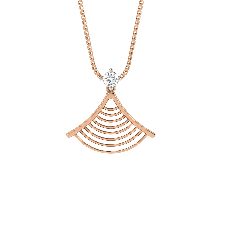 Imperial Arc Diamond Pendant with Chain