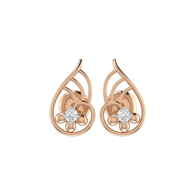 Gilded Pulse Diamond Earrings