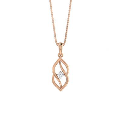 Crested Solace Diamond Pendant with Chain