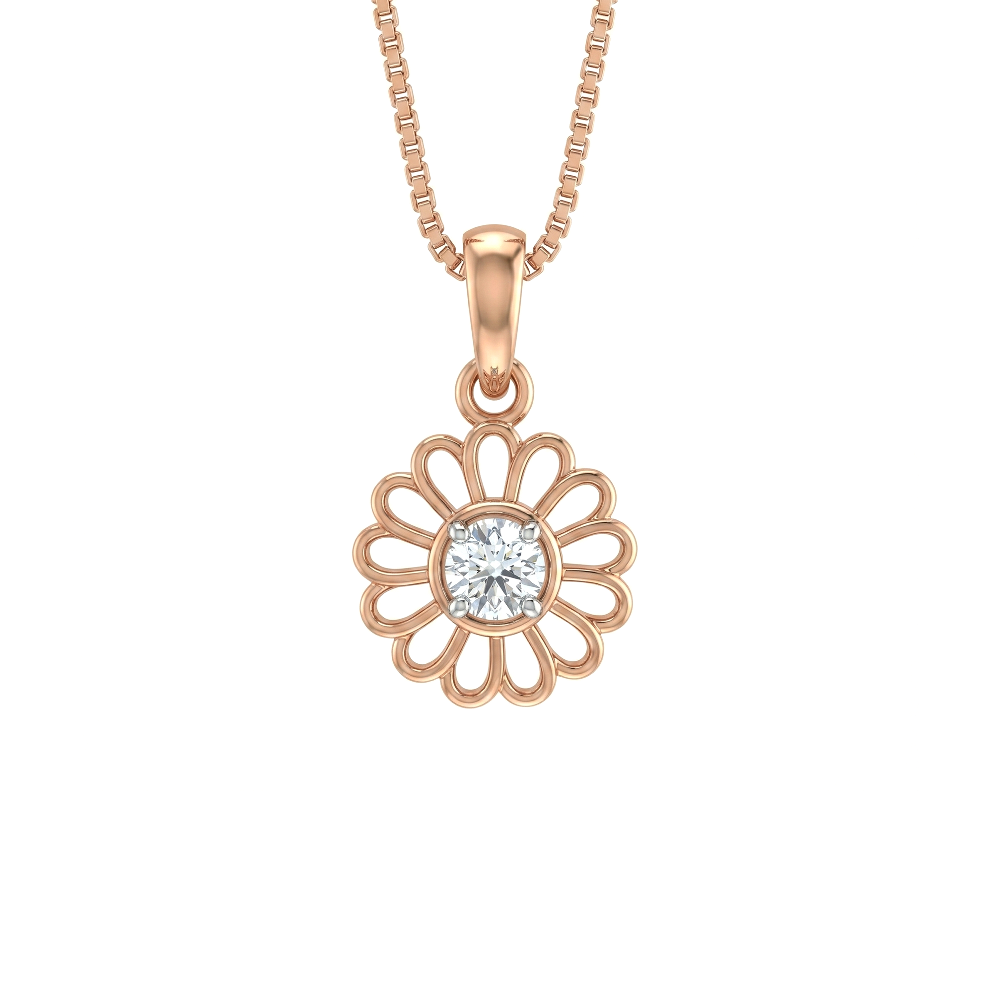 Daisy Dream Diamond Pendant With Chain