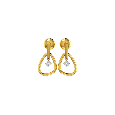 Teardrop Sparkle Diamond Earrings