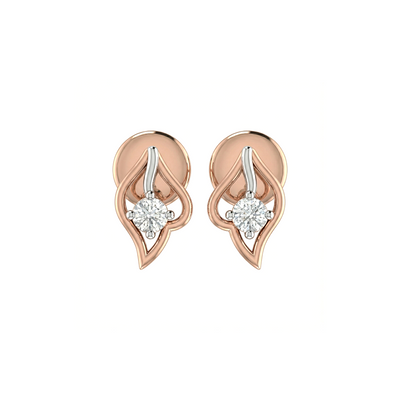 Seraph Leaf Diamond Studs