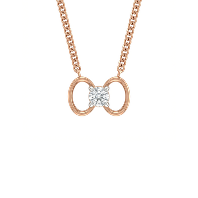 Infinity Diamond Pendant with Chain