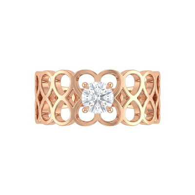 Eternal Love Lattice Diamond Ring