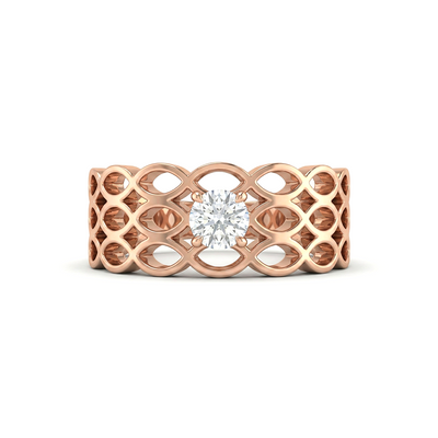 Foliage Lattice Diamond Ring