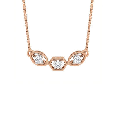 Trinity Loop Diamond Pendant with Chain