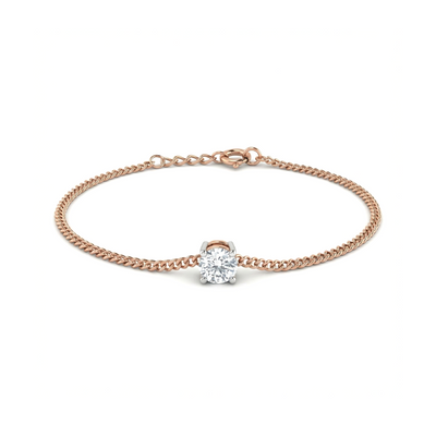 Stellar Solitaire Diamond Bracelet