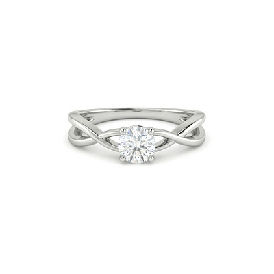 Infinity Knot Diamond Ring