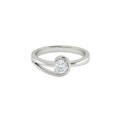 Curve Bond Diamond Ring