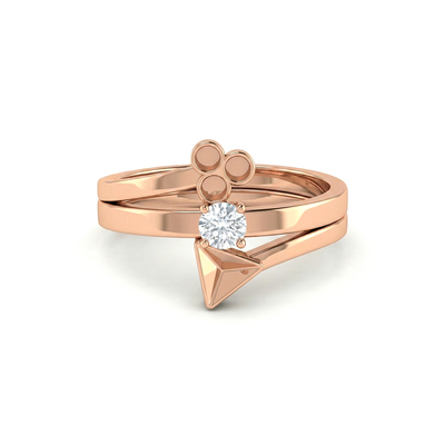Geometric Diamond Ring