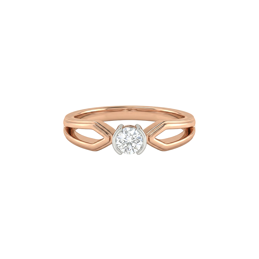 Prism Bezel Diamond Ring