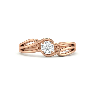 Swirl Diamond Ring