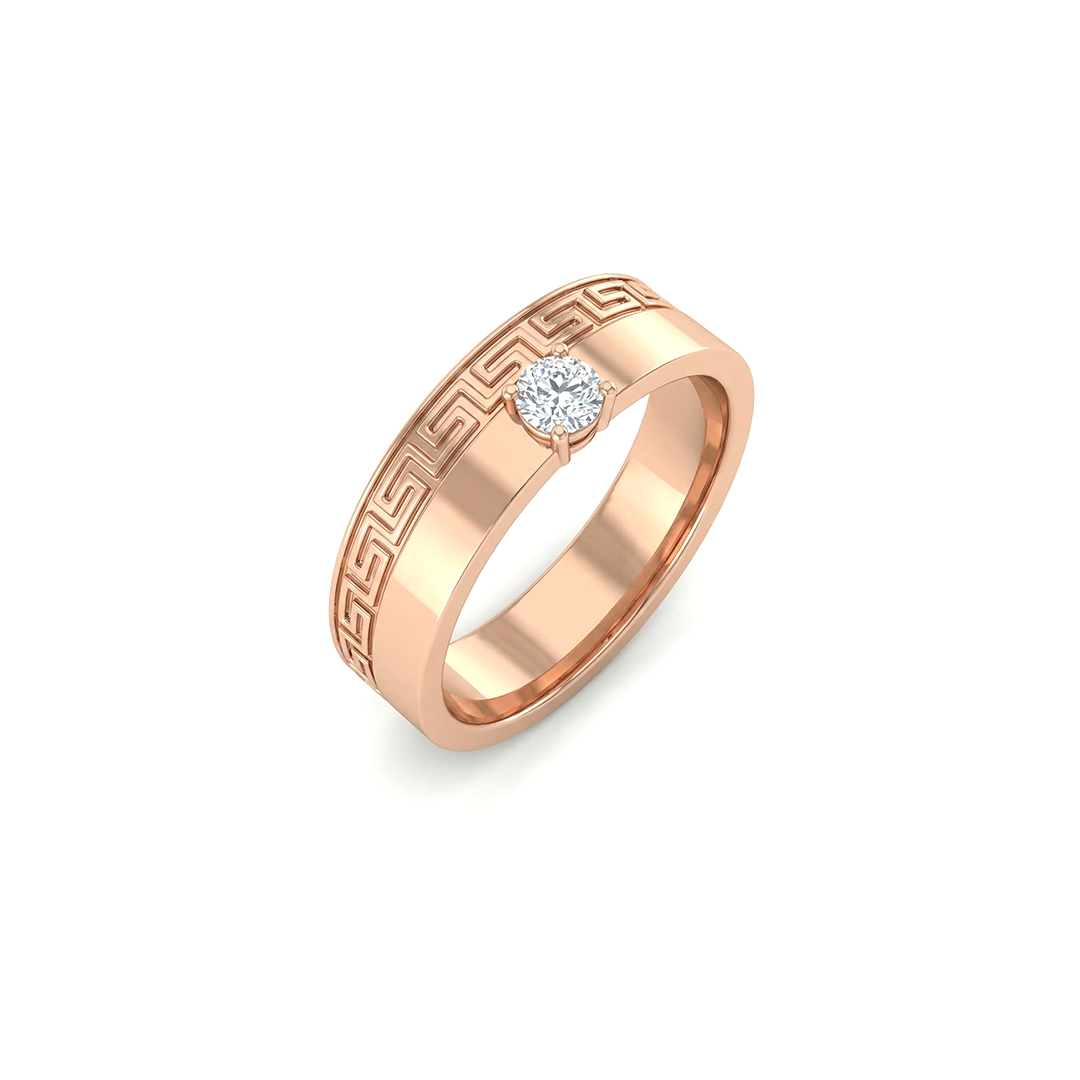 Athenian Grid Men's Diamond Ring