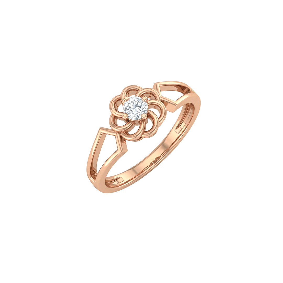 Bloom Rose Diamond Ring