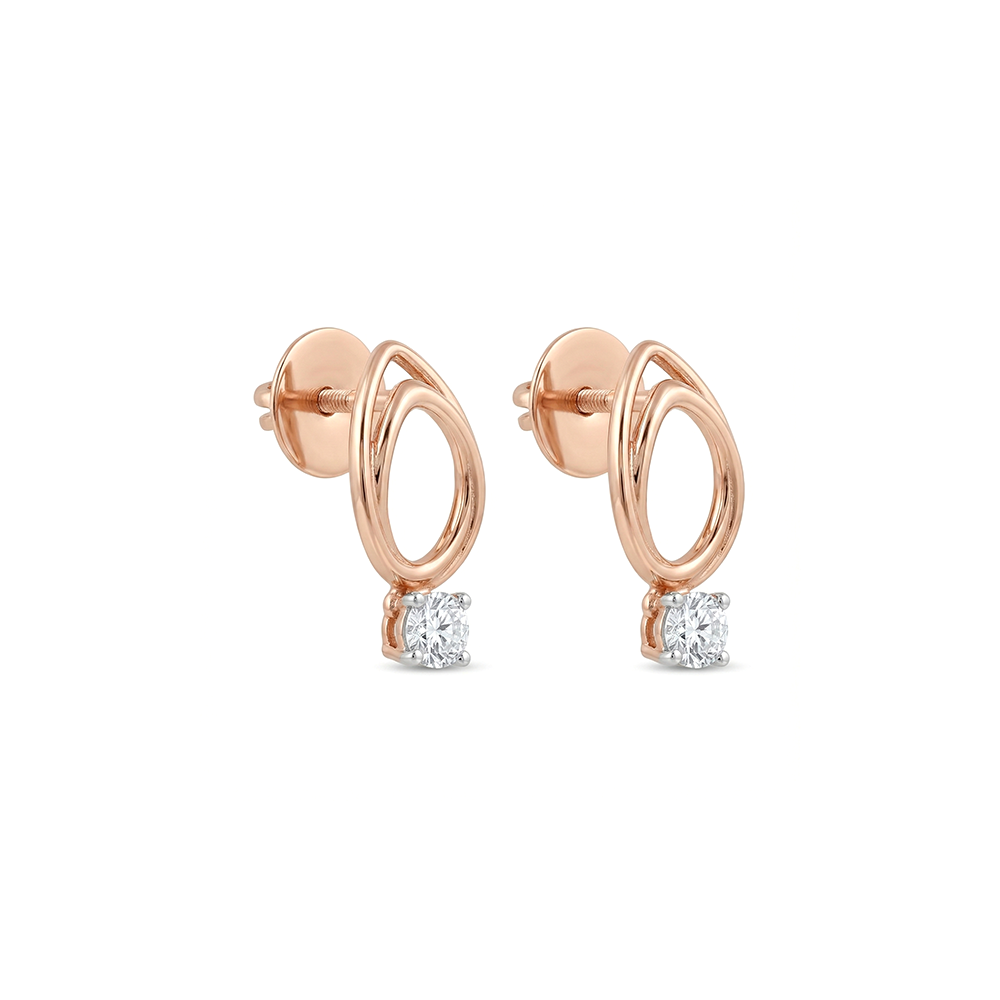 Silk Loops Diamond Earrings