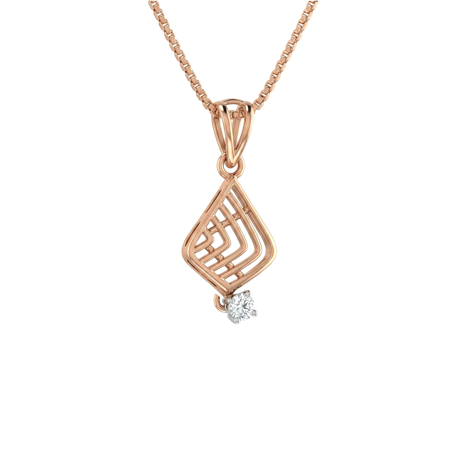 Regal Diamond Pendant With Chain