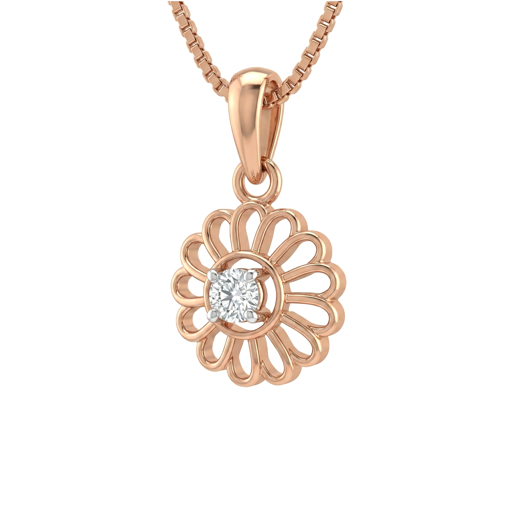 Daisy Dream Diamond Pendant With Chain